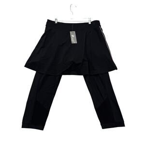 Anivivo Skirted Leggings Womens 3XL Black Cycling Workout Active Lightweight NWT